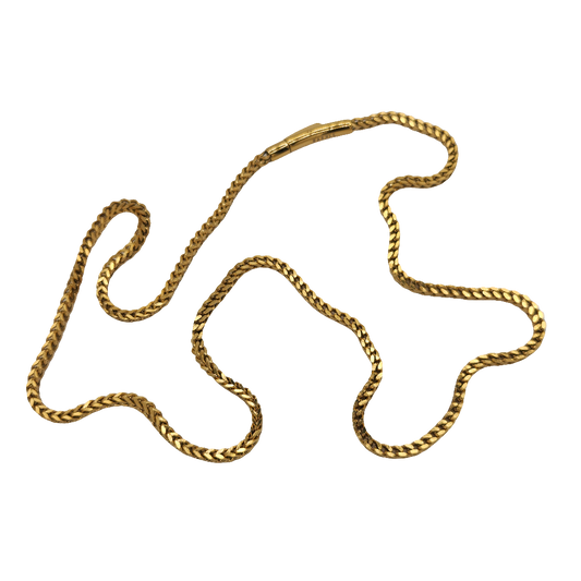 Box Chain / 3mm Stainless Steel (Gold) 25"